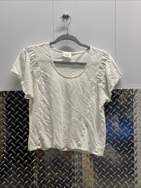 Wrap London Linen White Top, Size 8